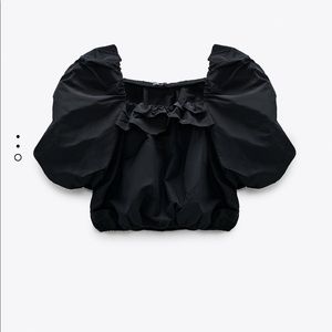 Zara black fashion top